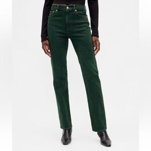 GAP Corduroy High Rise Vintage Slim Straight Pants